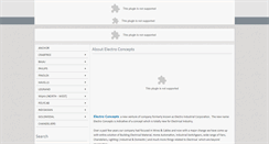 Desktop Screenshot of electroconcepts.in