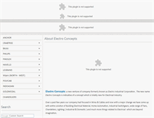 Tablet Screenshot of electroconcepts.in